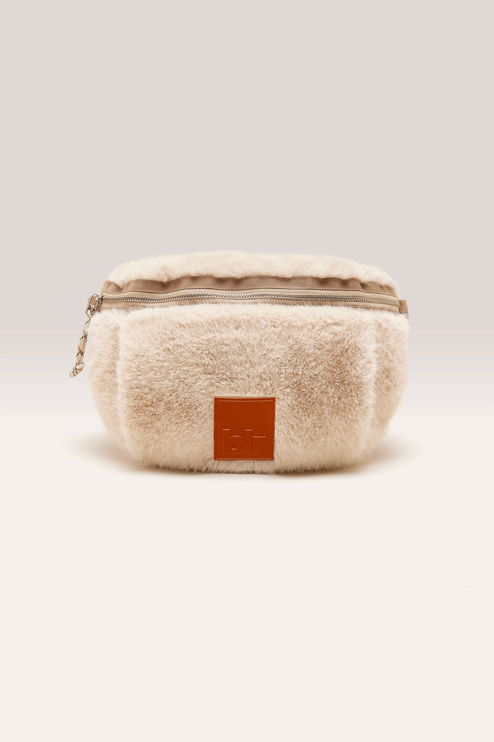 Bellerose Sac Muff En Fausse Fourrure écru Pour Femmes