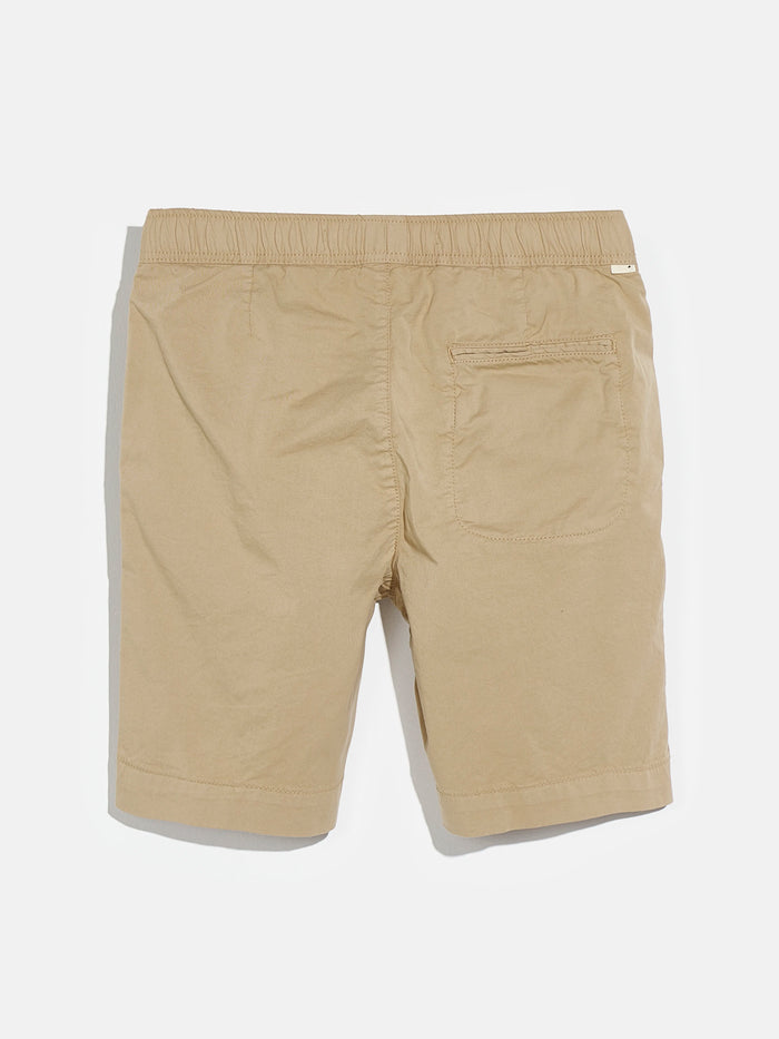 Bellerose Short En Toile De Coton Beige Pour Garçons