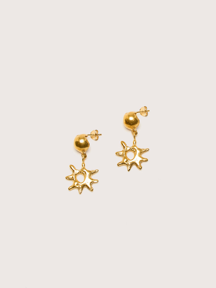 Simuero Simuero Boucles D'oreilles Alba Plaqué Or 18k