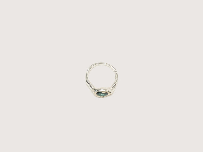 Simuero Simuero Bague en argent et émeraude Faro