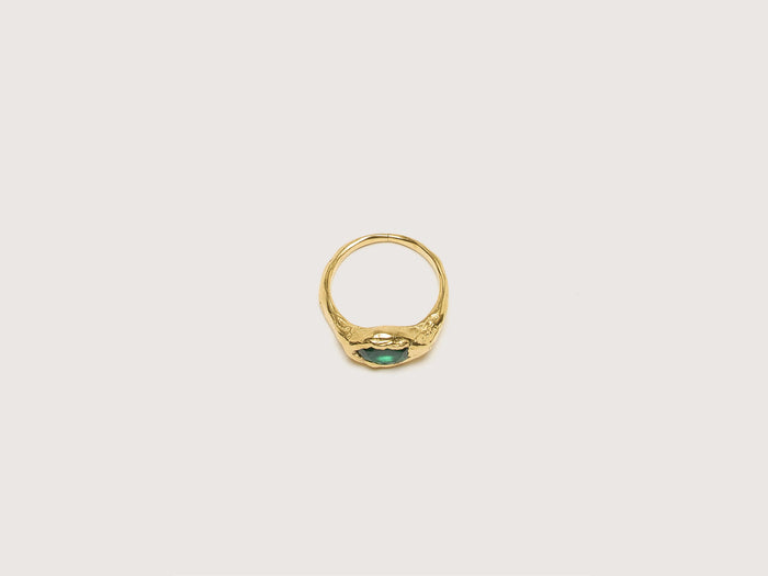 Simuero Simuero Bague Faro en or et émeraude