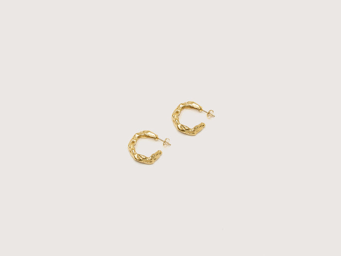 Simuero Simuero Boucles D'oreilles Cabo Or Texturé