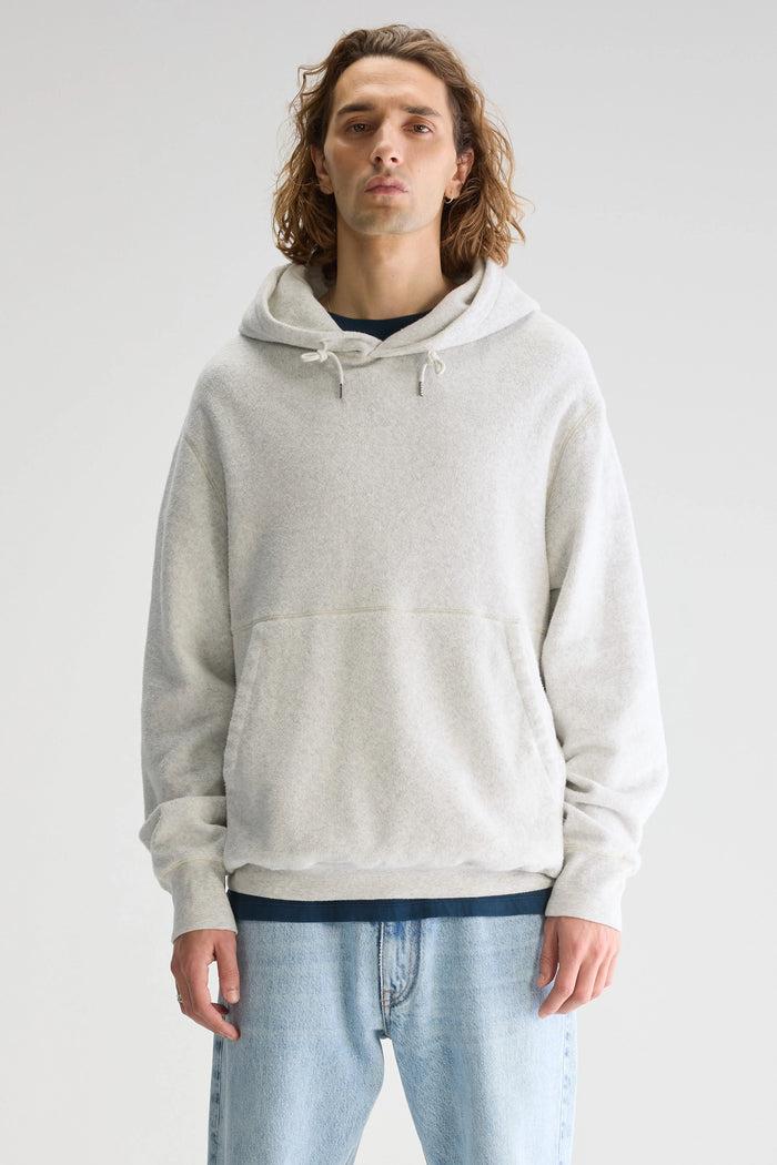 Bellerose Sweatshirt à Capuche Polaire Gris Pour Homme