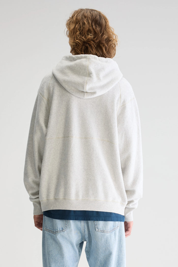 Bellerose Sweatshirt à Capuche Polaire Gris Pour Homme