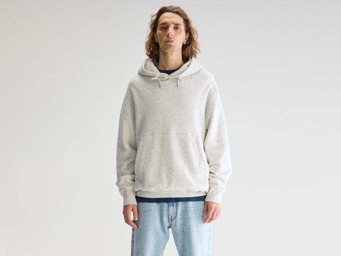 Bellerose Sweatshirt à capuche polaire gris pour homme