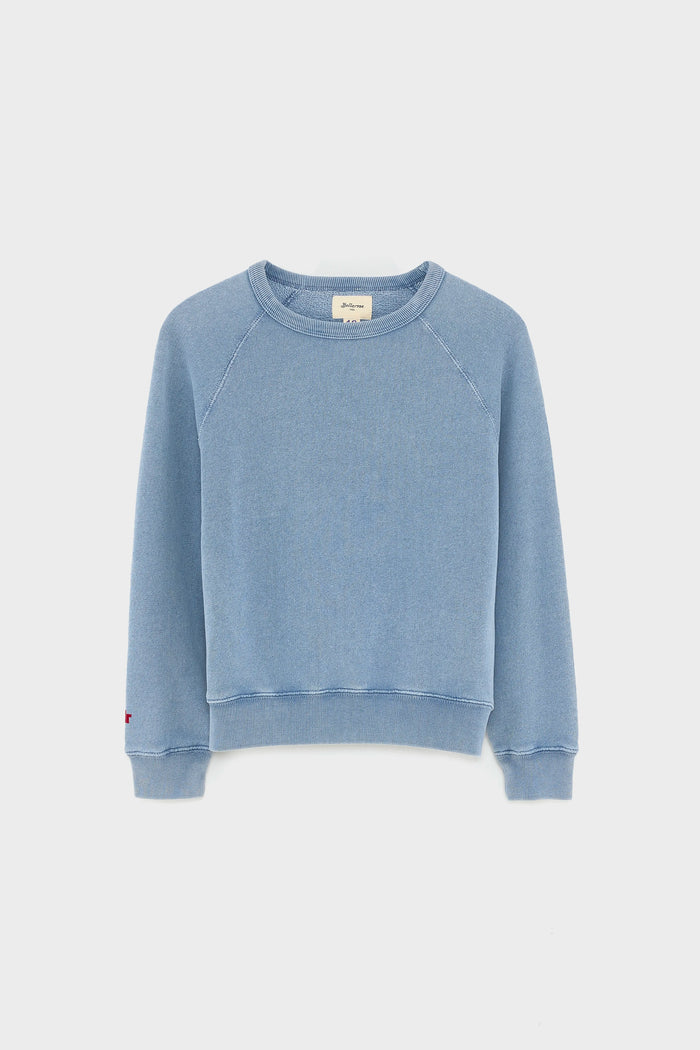 Bellerose Sweatshirt à Col Rond Bleu-gris Pour Garçons