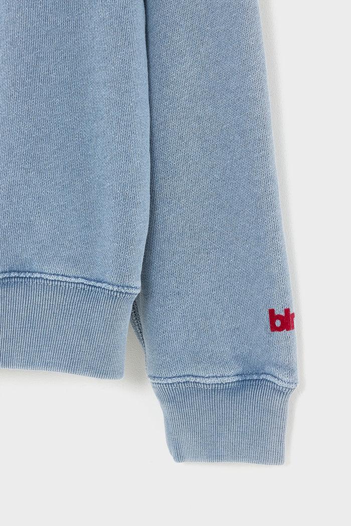 Bellerose Sweatshirt à Col Rond Bleu-gris Pour Garçons