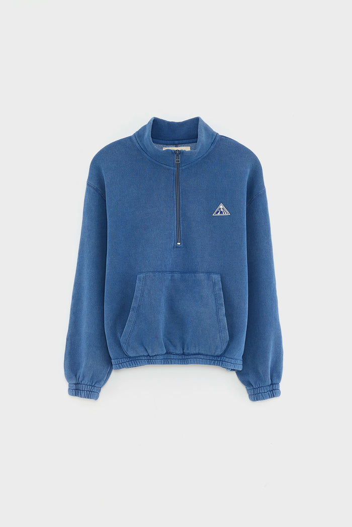 Bellerose Sweatshirt à Fermeture éclair Bleu Pour Garçons