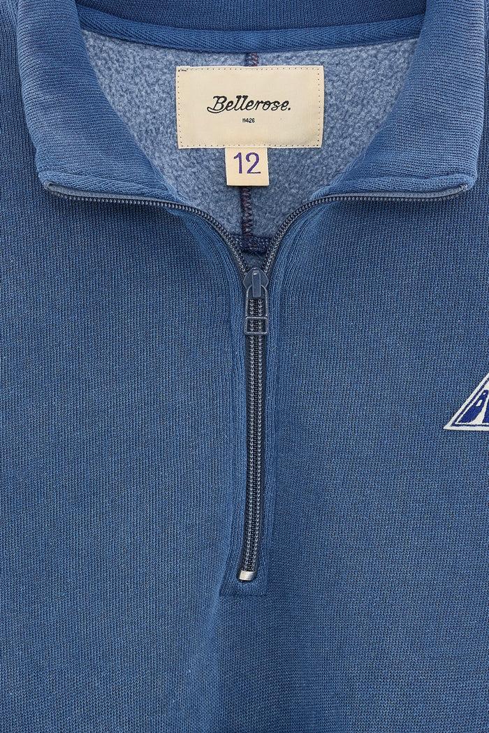 Bellerose Sweatshirt à Fermeture éclair Bleu Pour Garçons