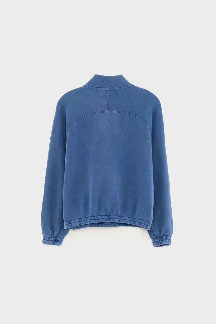 Bellerose Sweatshirt à Fermeture éclair Bleu Pour Garçons