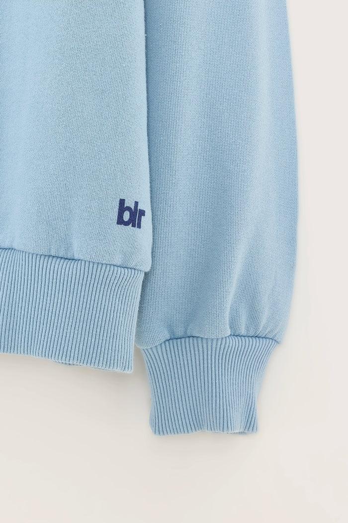 Bellerose Sweatshirt Col Rond Graphique Bleu Pour Garçons