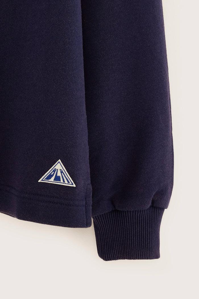 Bellerose Sweatshirt Col Rond Graphique Navy Pour Garçons