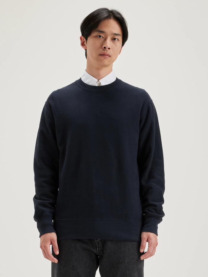 Bellerose Sweatshirt En Coton Bleu Marine Pour Hommes