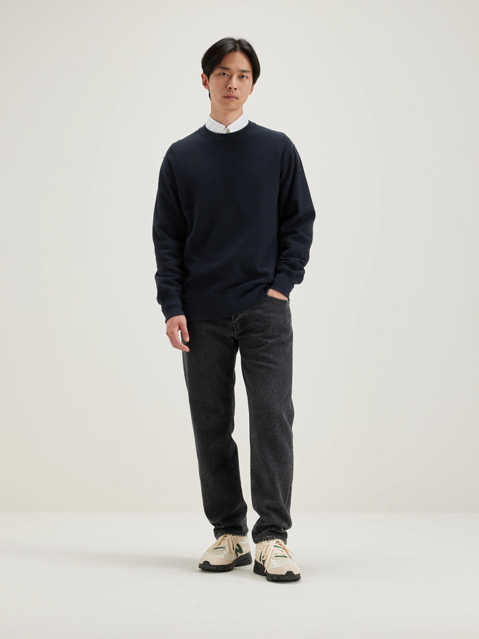 Bellerose Sweatshirt En Coton Bleu Marine Pour Hommes