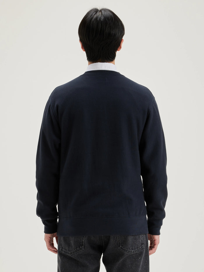 Bellerose Sweatshirt En Coton Bleu Marine Pour Hommes