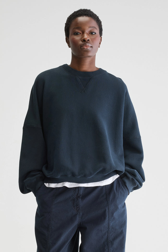Bellerose Sweatshirt En Polaire Bleu Marine Pour Femmes