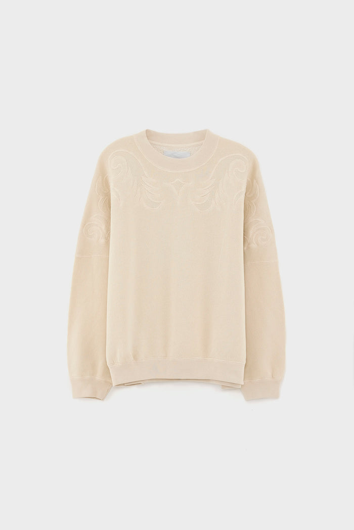 Bellerose Sweatshirt En Polaire Oversize Gris Pour Femmes