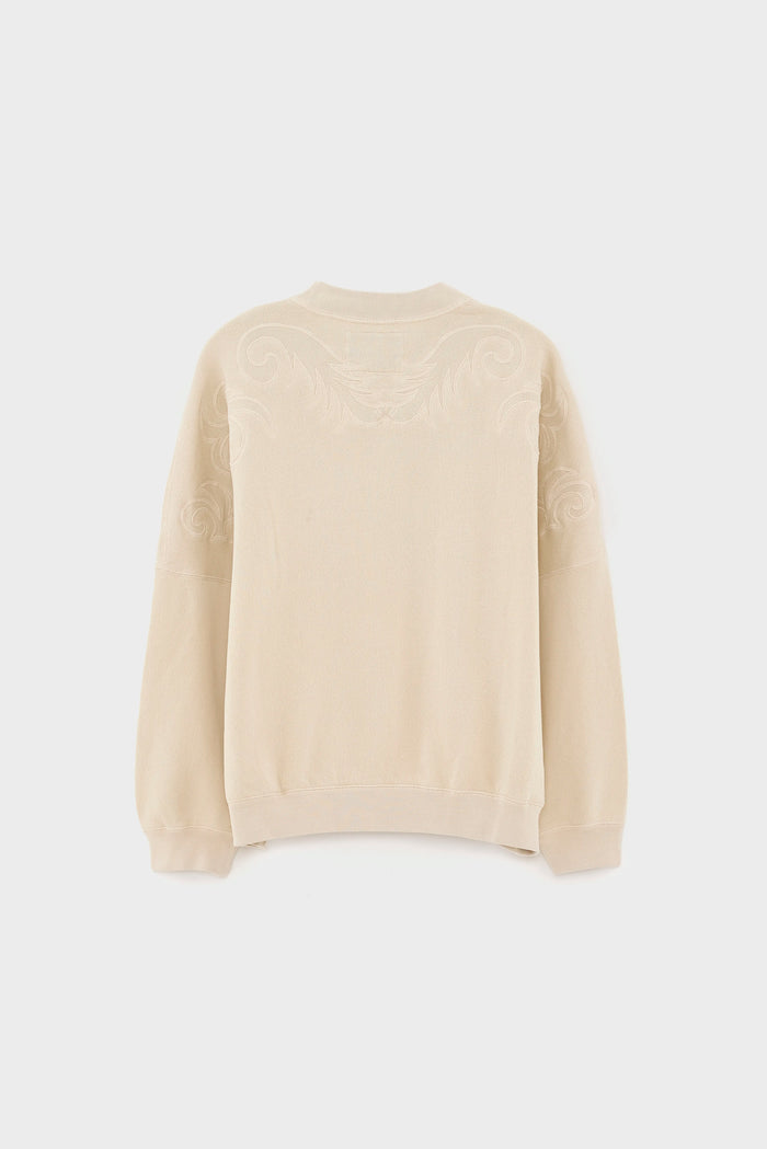Bellerose Sweatshirt En Polaire Oversize Gris Pour Femmes