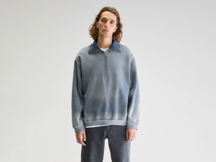 Bellerose Sweatshirt polaire bleu marine pour homme