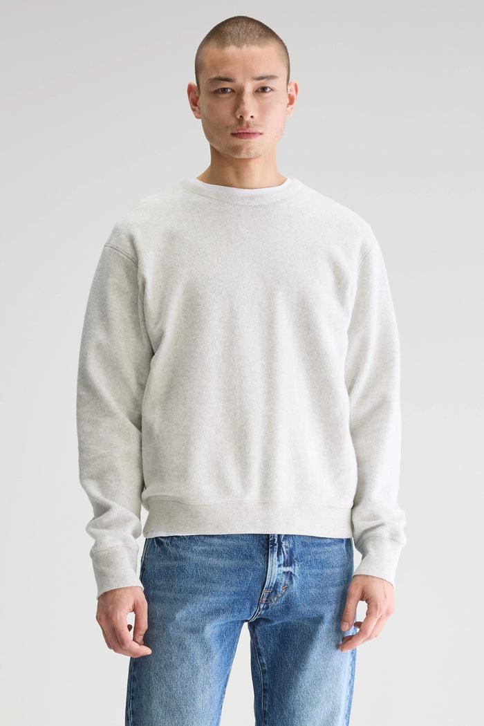 Bellerose Sweatshirt Polaire Gris Col Rond Pour Homme