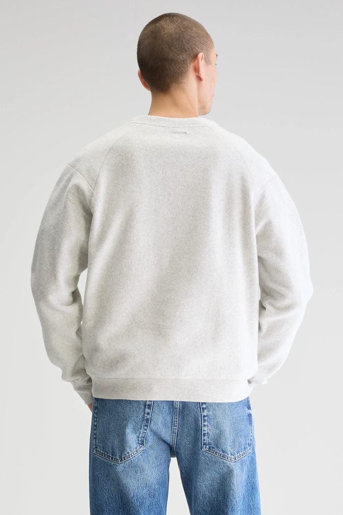 Bellerose Sweatshirt Polaire Gris Col Rond Pour Homme