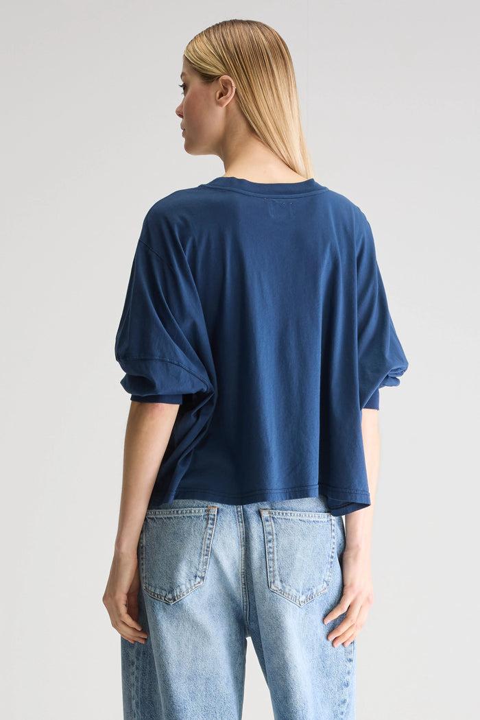 Bellerose T-Shirt À Manches Ballon Bleu Pour Femmes