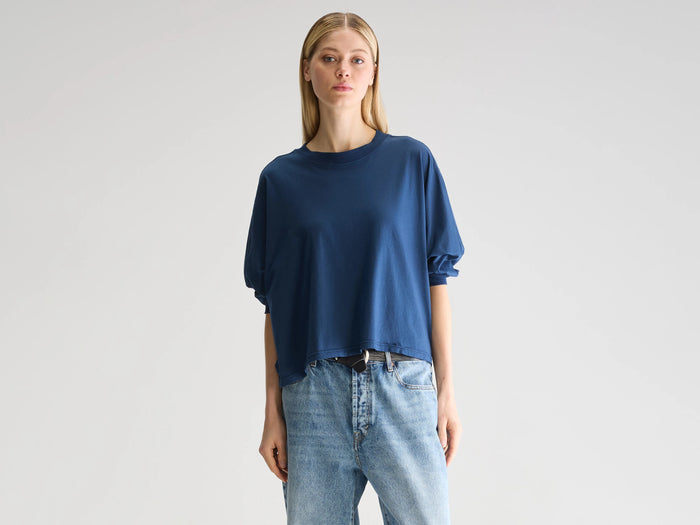 Bellerose T-Shirt À Manches Ballon Bleu Pour Femmes