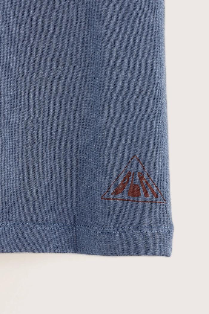 Bellerose T-shirt à Manches Courtes Bleu-gris Pour Garçons