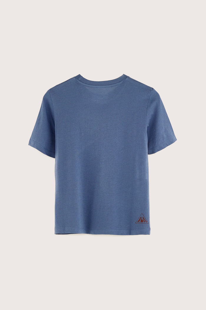 Bellerose T-shirt à Manches Courtes Bleu-gris Pour Garçons