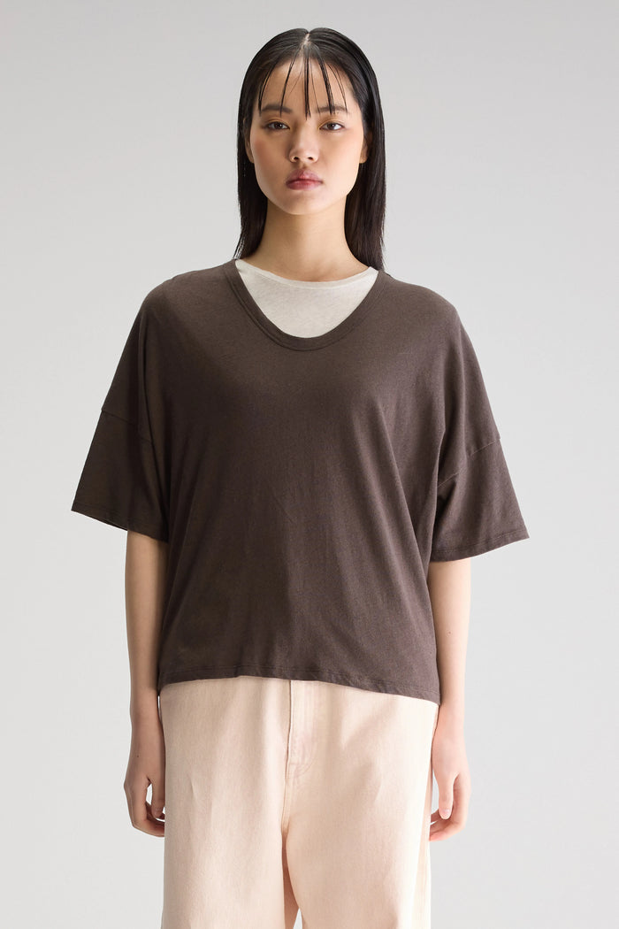 Bellerose T-shirt à Manches Courtes Marron Pour Femmes
