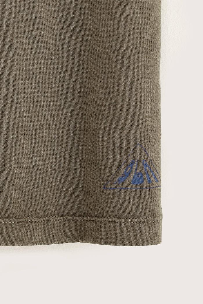 Bellerose T-shirt à Manches Courtes Vert-gris Pour Garçons