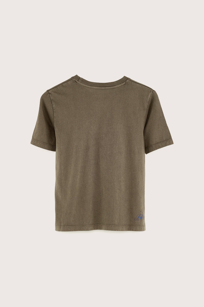 Bellerose T-shirt à Manches Courtes Vert-gris Pour Garçons