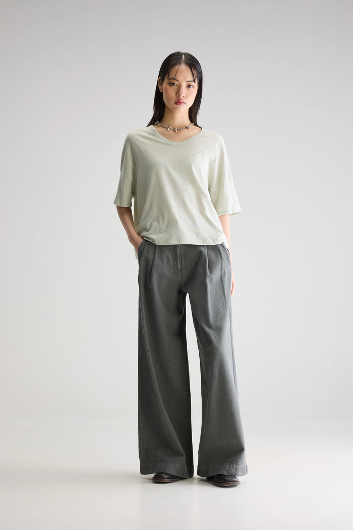 Bellerose T-shirt à Manches Courtes Vert Pour Femmes