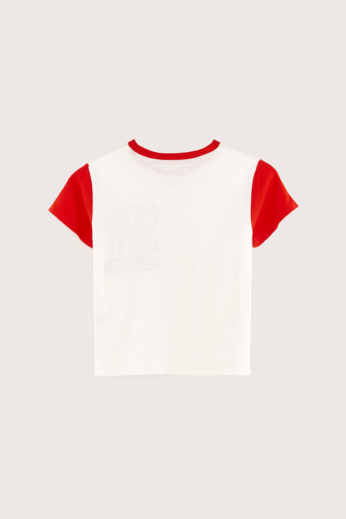 Bellerose T-shirt Blanc à Manches Courtes Pour Filles