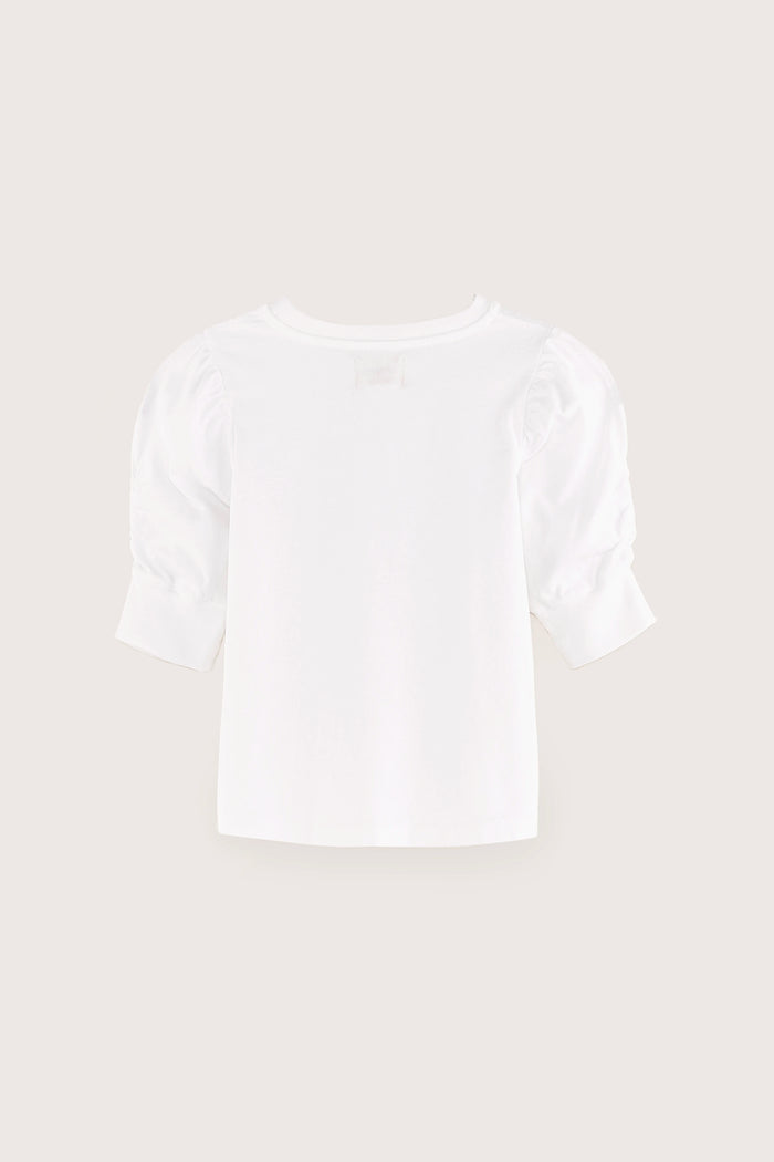 Bellerose T-shirt Blanc à Manches Courtes Pour Filles