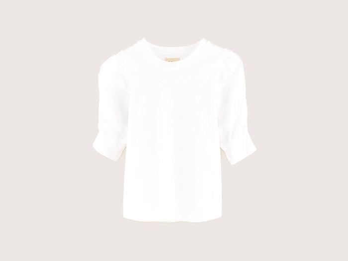 Bellerose T-shirt blanc à manches courtes pour filles
