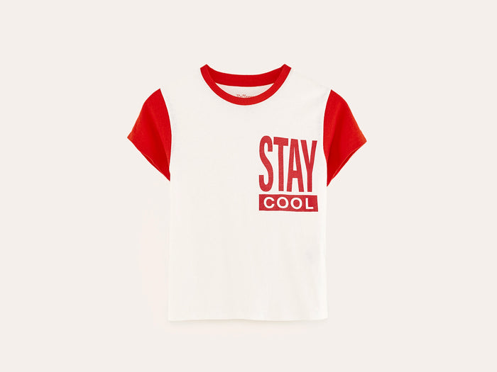 Bellerose T-shirt blanc à manches courtes pour filles