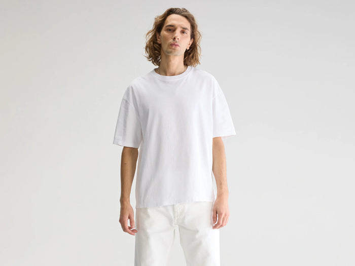 Bellerose T-shirt blanc à manches courtes pour homme