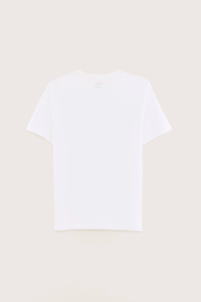 Bellerose T-shirt Blanc En Coton à Manches Courtes Pour Hommes