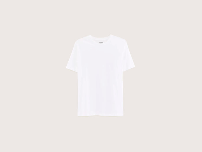 Bellerose T-shirt blanc en coton à manches courtes pour hommes