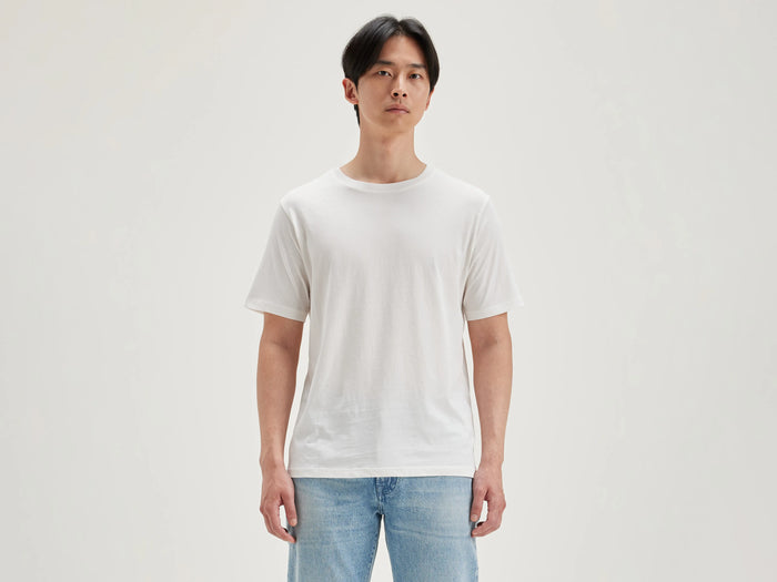 Bellerose T-shirt blanc en coton à manches courtes pour hommes
