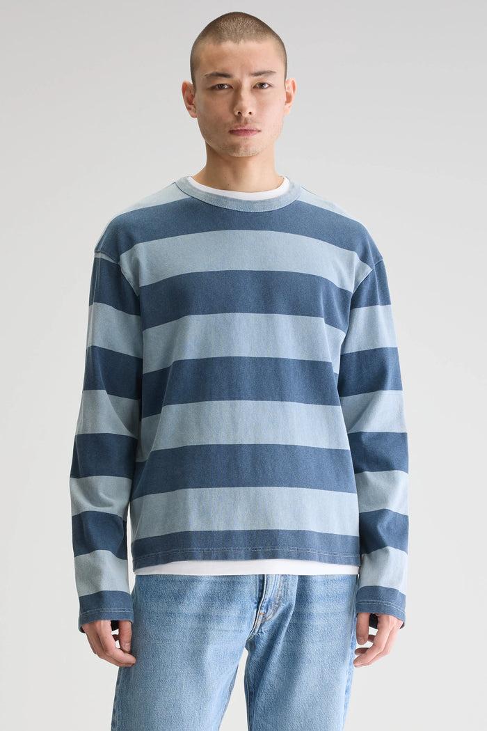 Bellerose T-shirt Bleu à Manches Longues Pour Homme