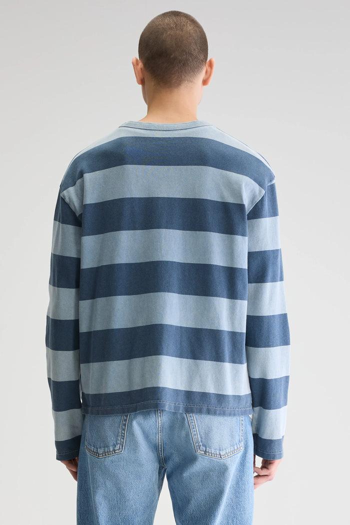 Bellerose T-shirt Bleu à Manches Longues Pour Homme