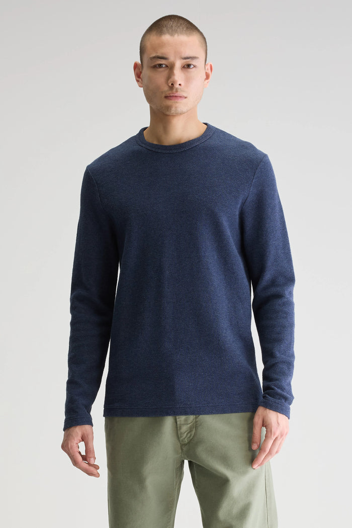 Bellerose T-shirt Bleu à Manches Longues Pour Homme
