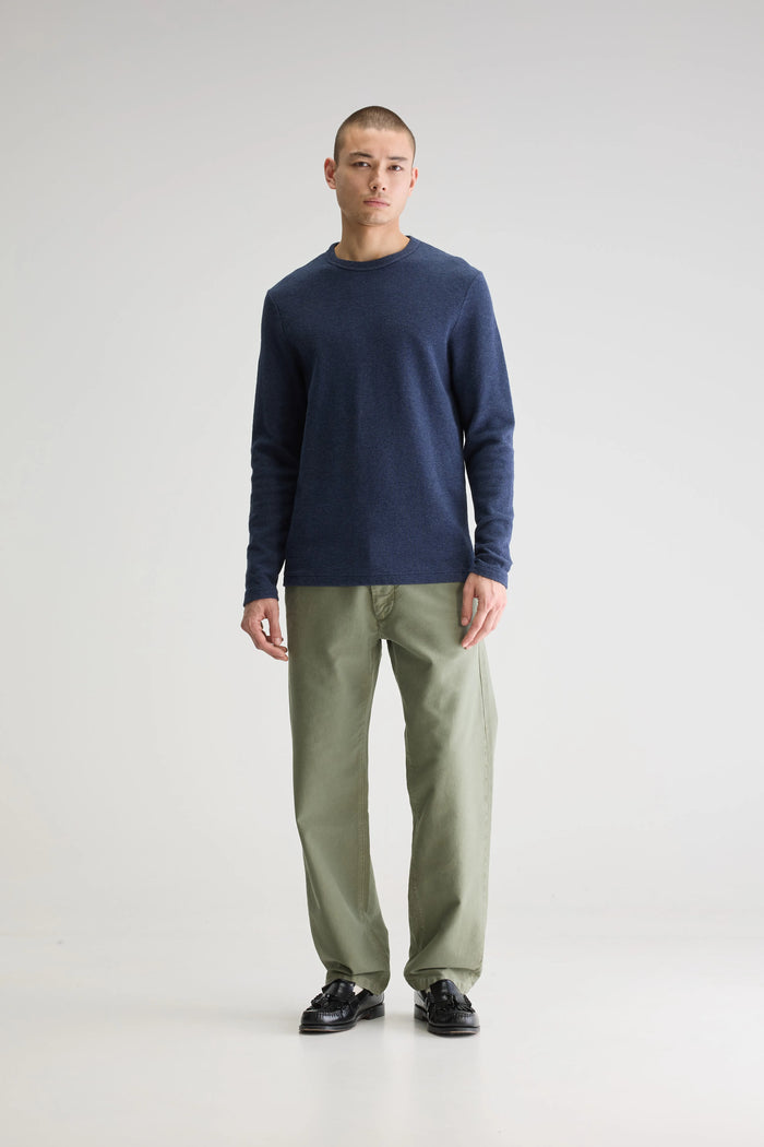 Bellerose T-shirt Bleu à Manches Longues Pour Homme