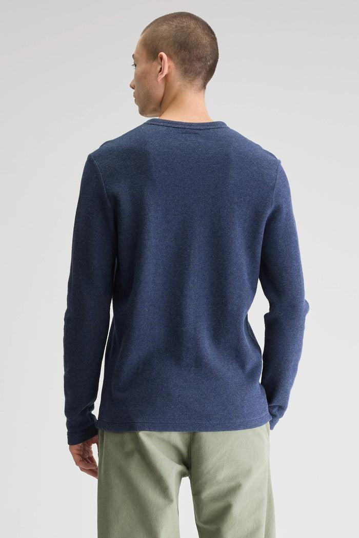 Bellerose T-shirt Bleu à Manches Longues Pour Homme