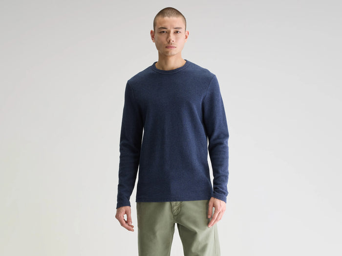 Bellerose T-shirt bleu à manches longues pour homme