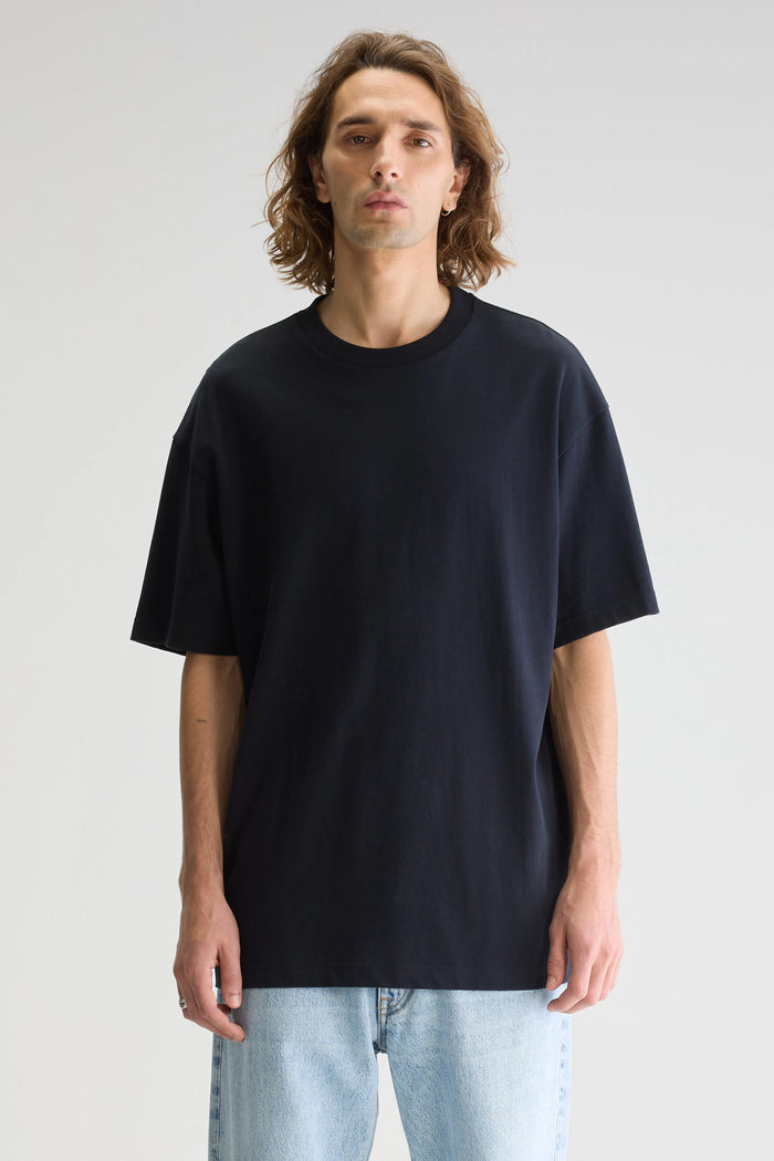 Bellerose T-shirt Bleu Marine à Manches Courtes Pour Homme