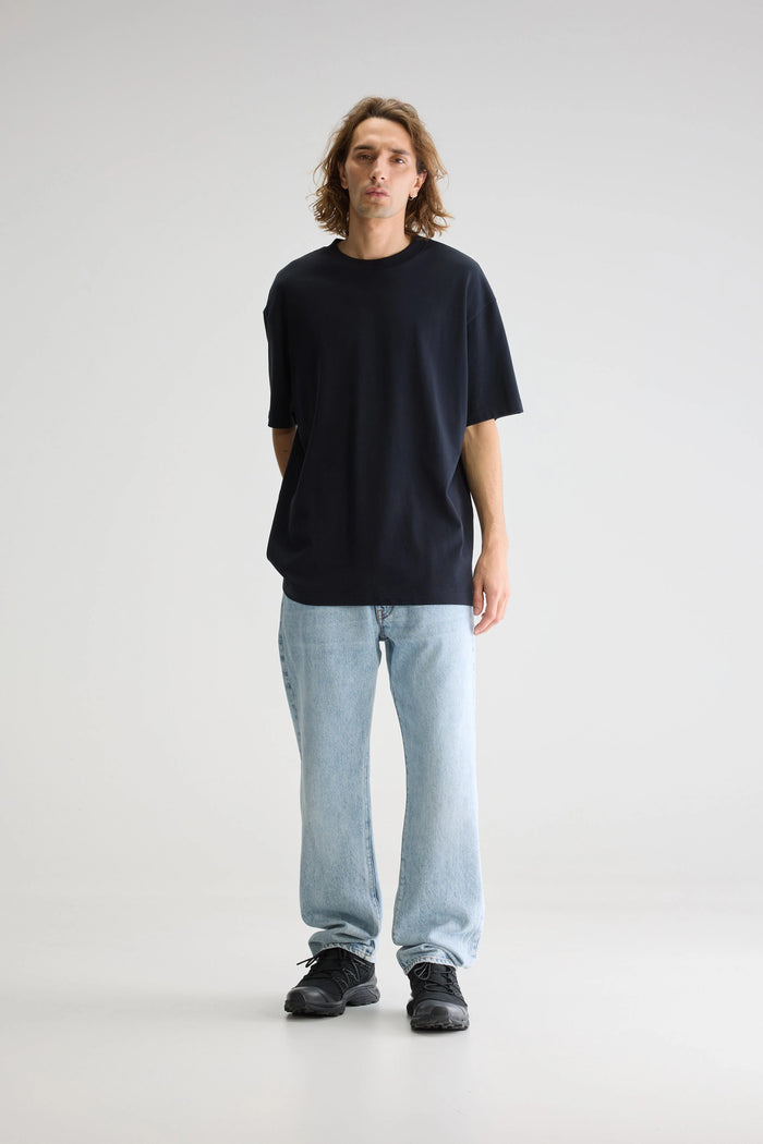Bellerose T-shirt Bleu Marine à Manches Courtes Pour Homme