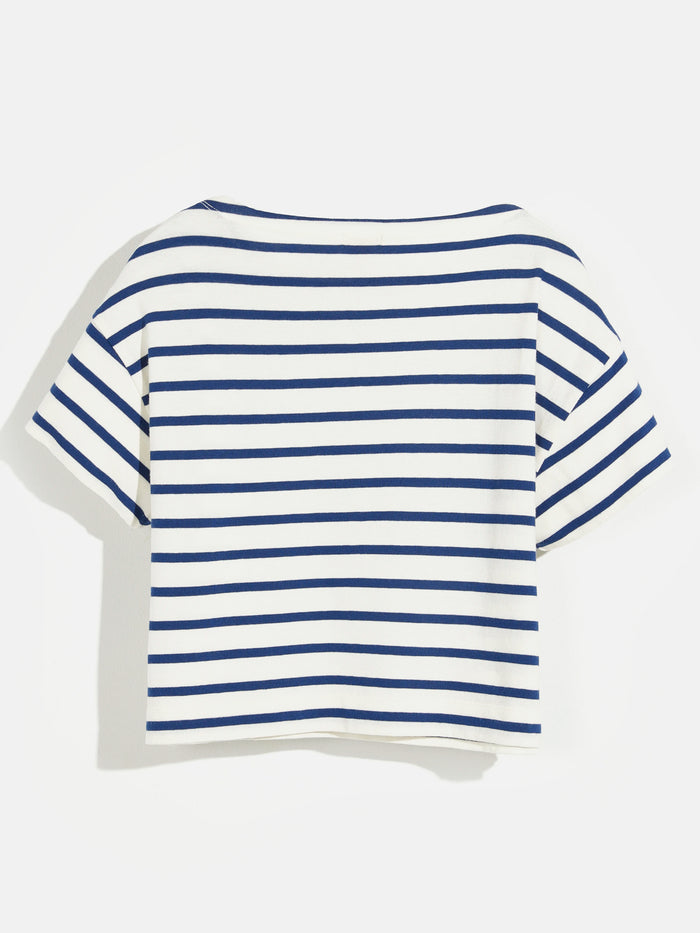 Bellerose T-shirt Col Rond à Rayures Nautiques Pour Filles